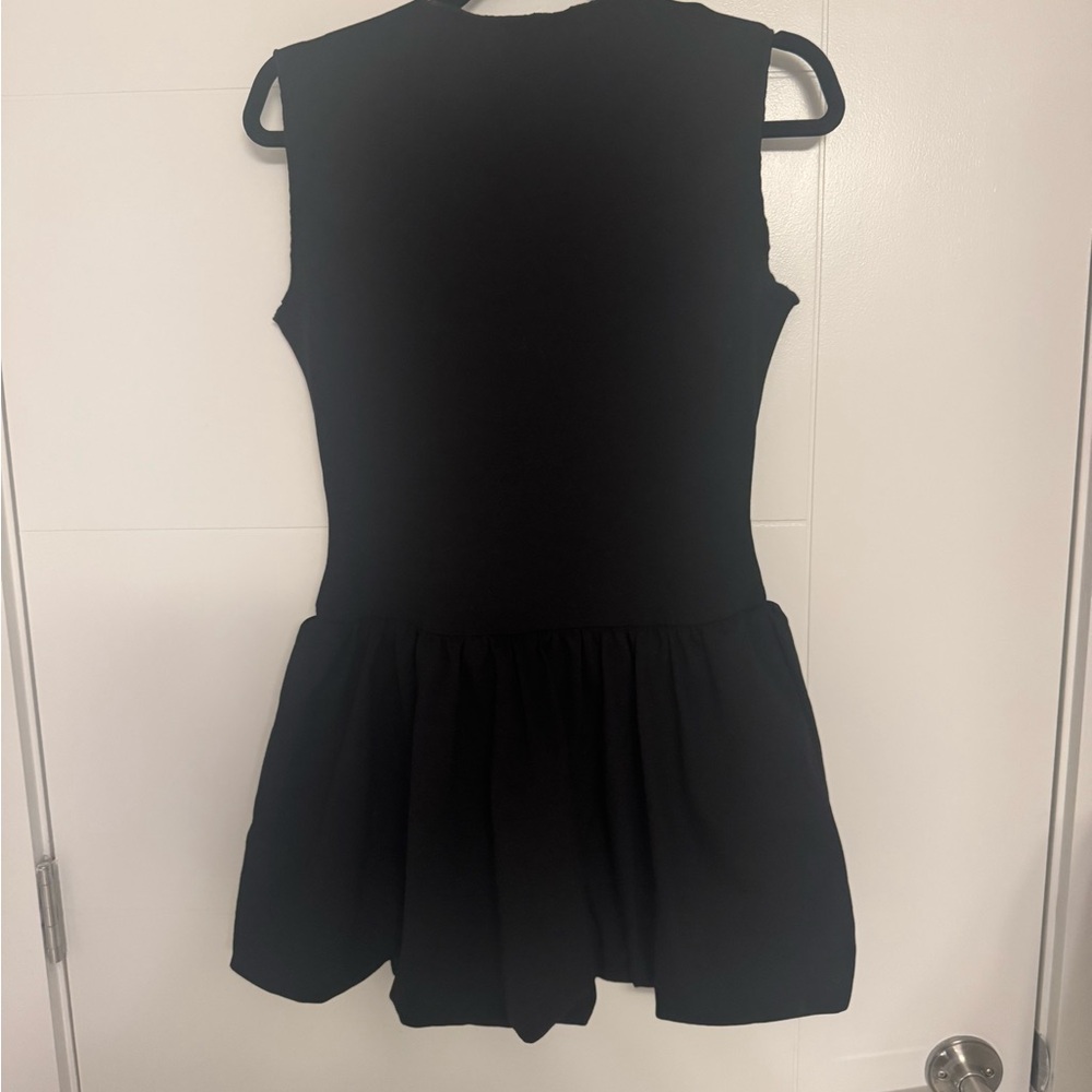 Bloomingdale's AQUA Black Mini Bubble Dress - Picture 5 of 7